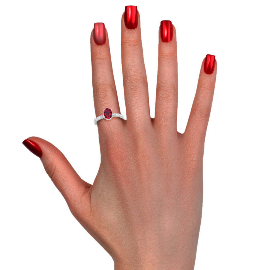 Engagement solitaire Pear Stone ring own design 3D print model_39