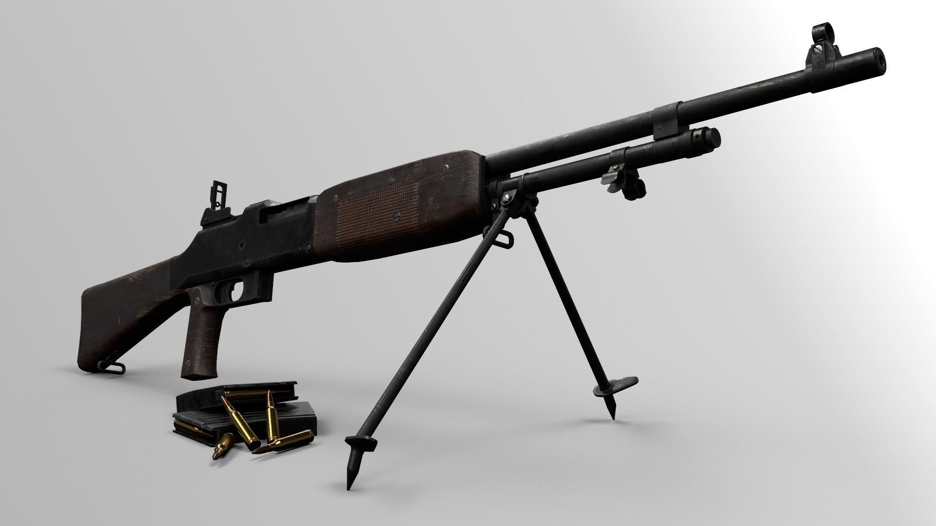 Swedish Kg 21 - Low-poly 3D model PBR  Low-poly 3D model_2