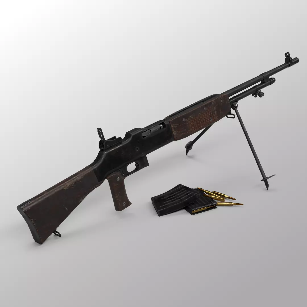 Swedish Kg 21 - Low-poly 3D model PBR  Low-poly 3D model_0