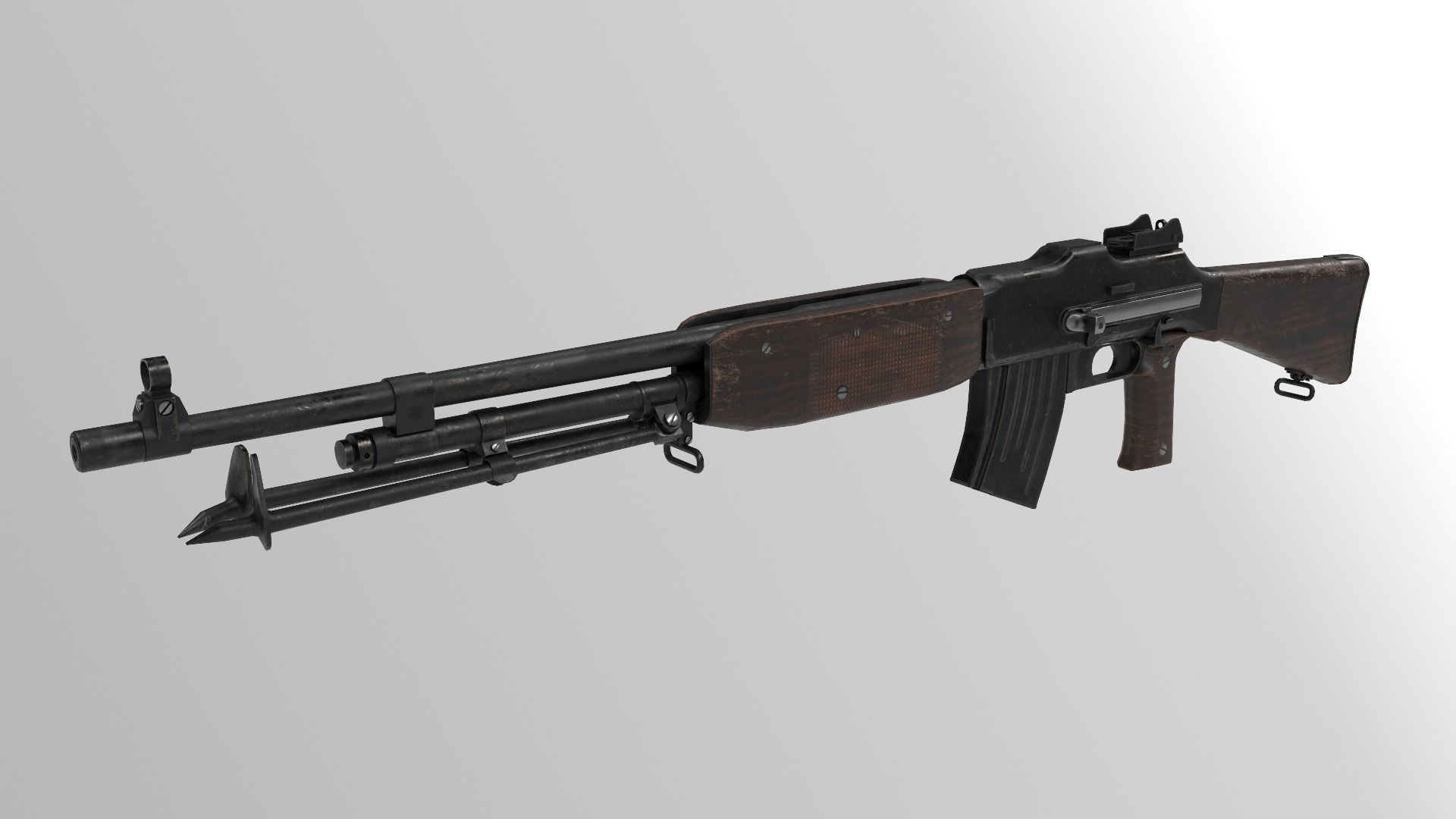 Swedish Kg 21 - Low-poly 3D model PBR  Low-poly 3D model_1