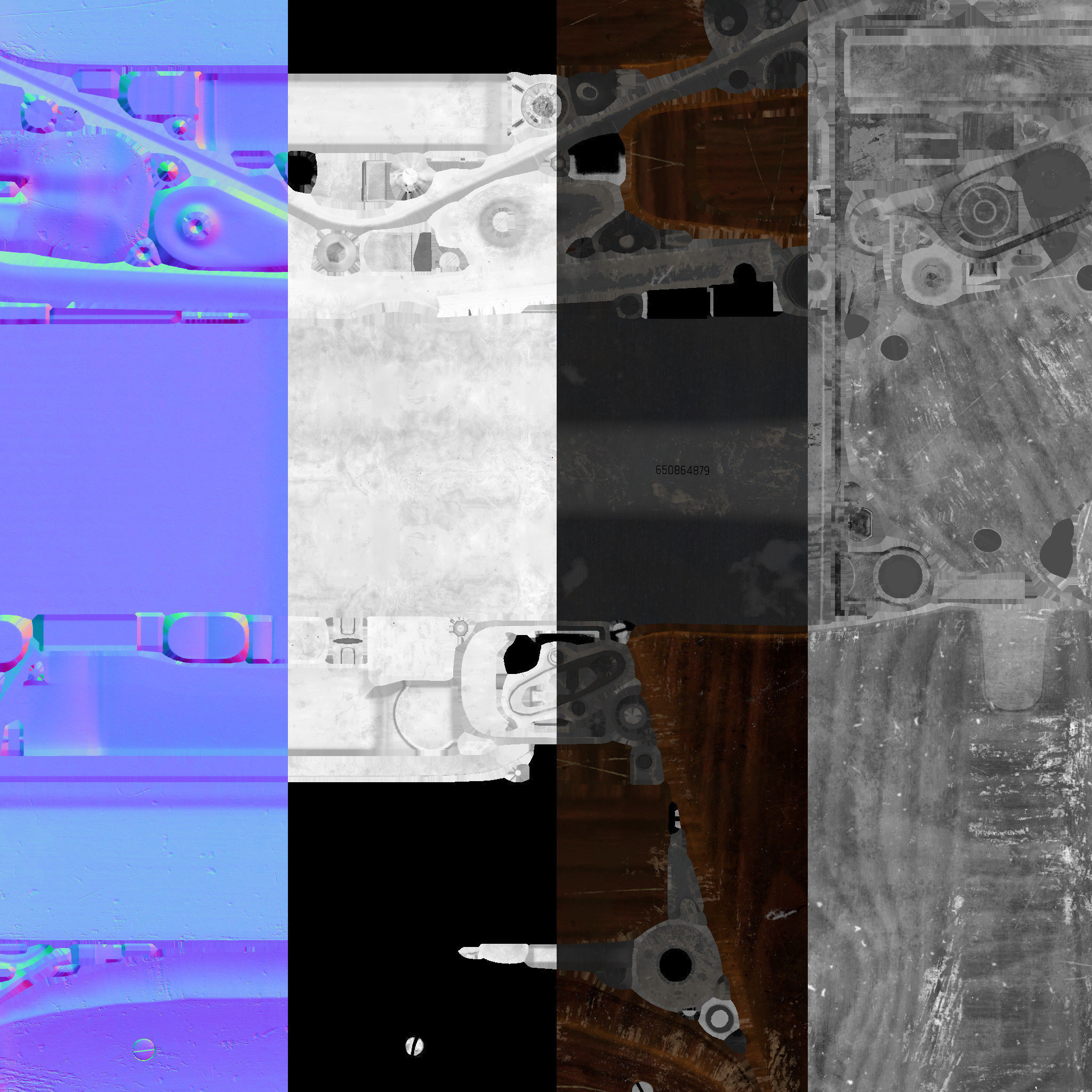 Swedish Kg 21 - Low-poly 3D model PBR  Low-poly 3D model_7