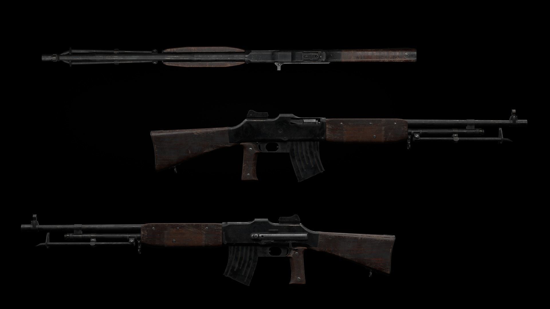 Swedish Kg 21 - Low-poly 3D model PBR  Low-poly 3D model_3