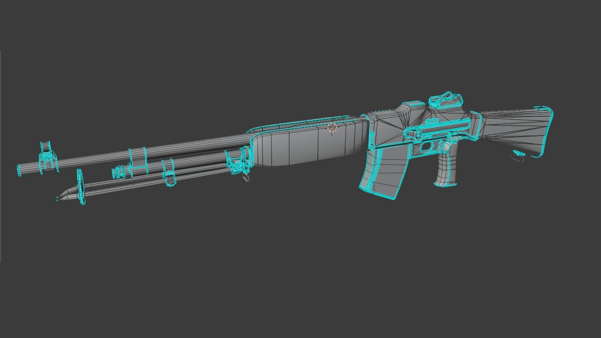 Swedish Kg 21 - Low-poly 3D model PBR  Low-poly 3D model_8