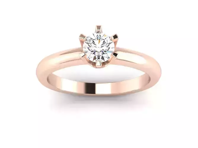 solitaire ring 3dm render detail  3D print model