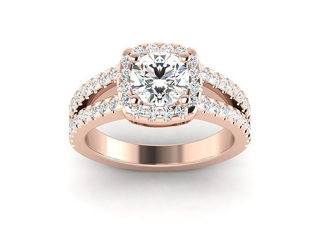 Wedding band promise rings 3D print model
