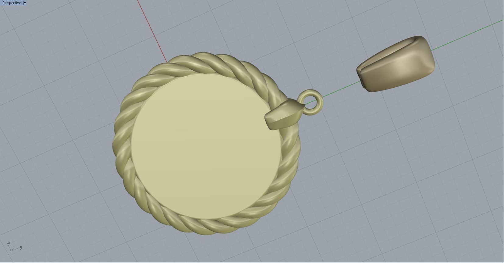 Fish horoscope pendant  3D print model_4