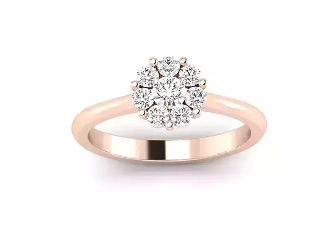 Diamond High Jewelry Ring 3dm stl renders details 3D print model