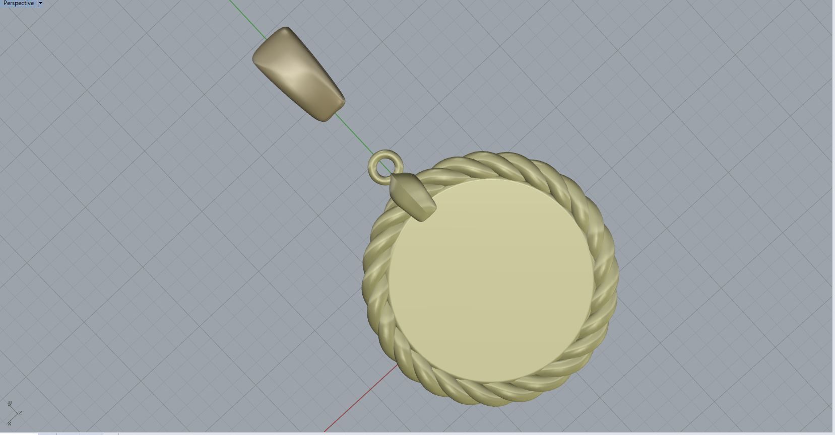 Libra horoscope pendant  3D print model_4