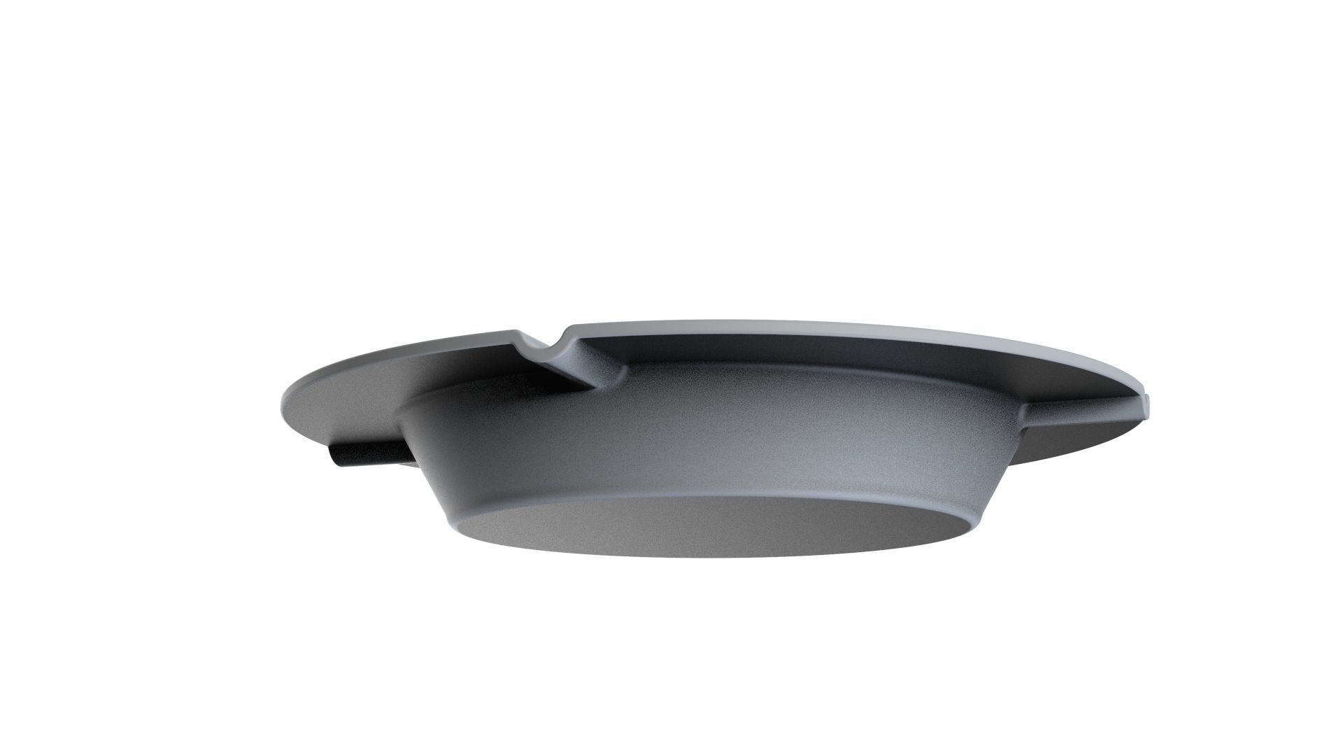 Metal Round Ashtray - 4 3D model_5