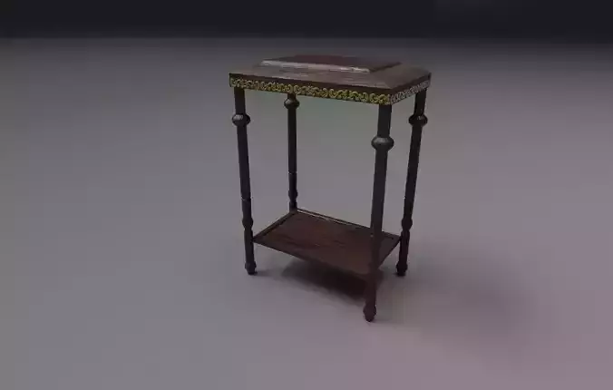 Nesting table Low-poly 3D model