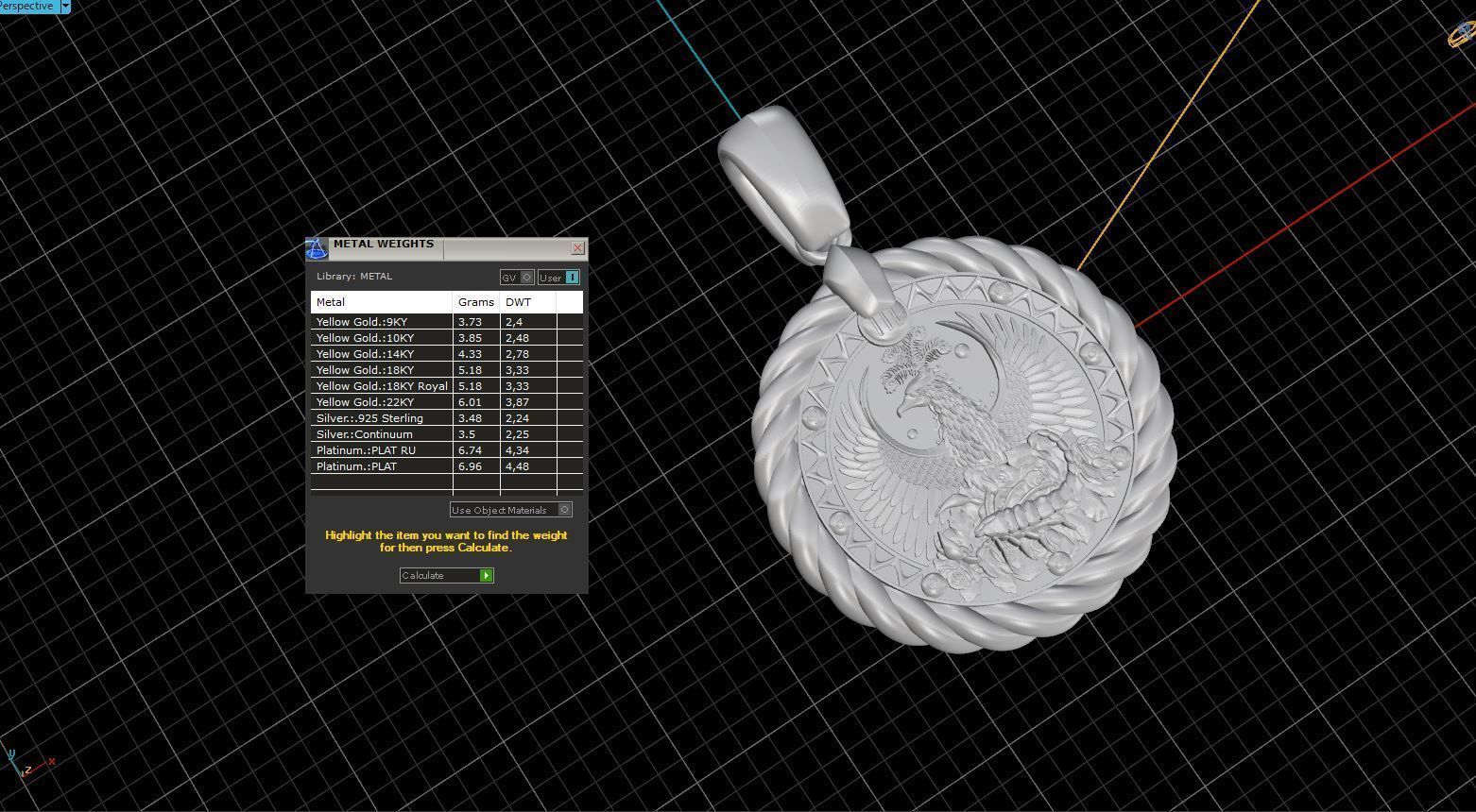 Scorpion horoscope pendant 3D print model_7