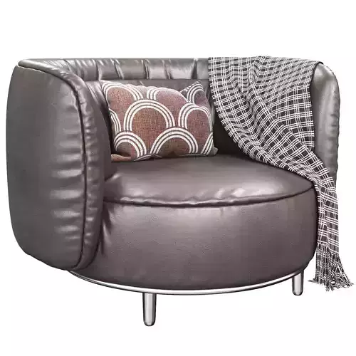 Armchair Natuzzi Wave 3d model