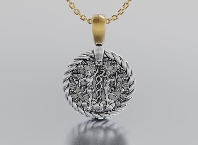 Twins horoscope pendant 3D print model