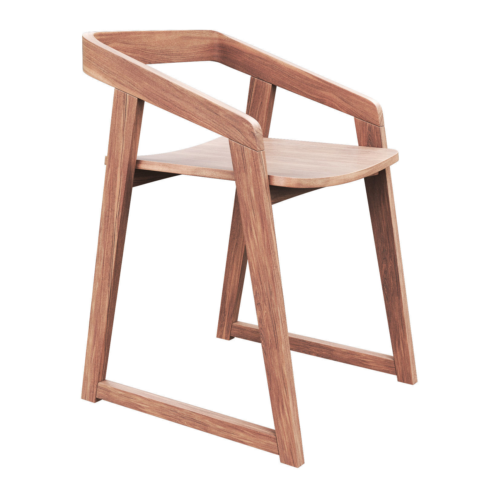 Experience ARM CHAIR 3d model Low-poly 3D model_1