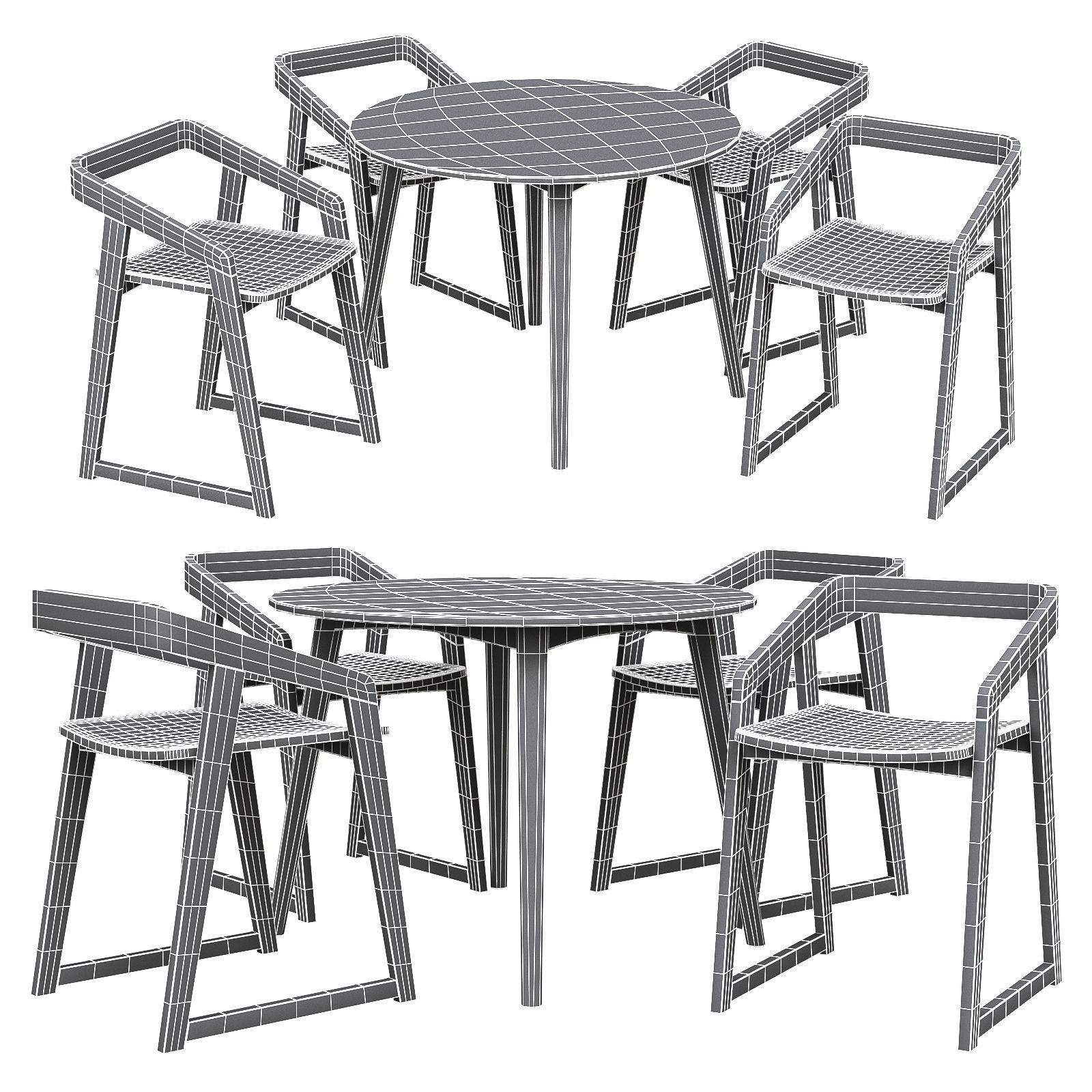 Experience ARM CHAIR 3d model Low-poly 3D model_4