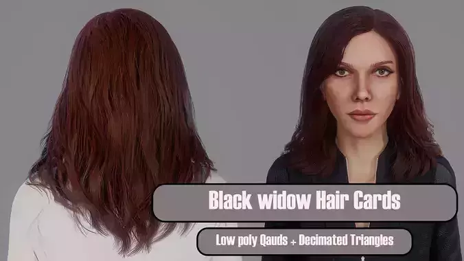Black widow Hair Cards
