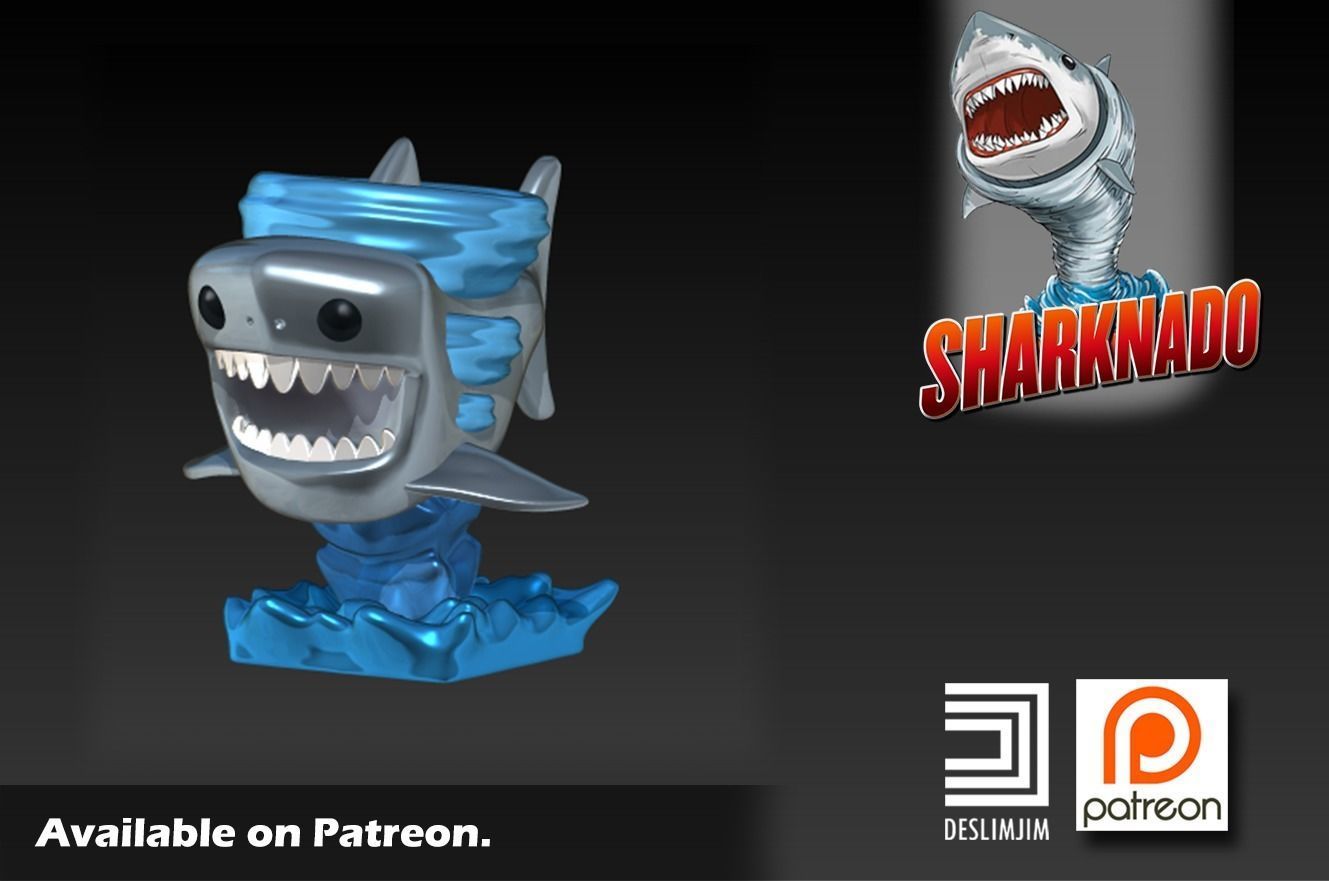 Sharknado Funko Pop 3D print model_4