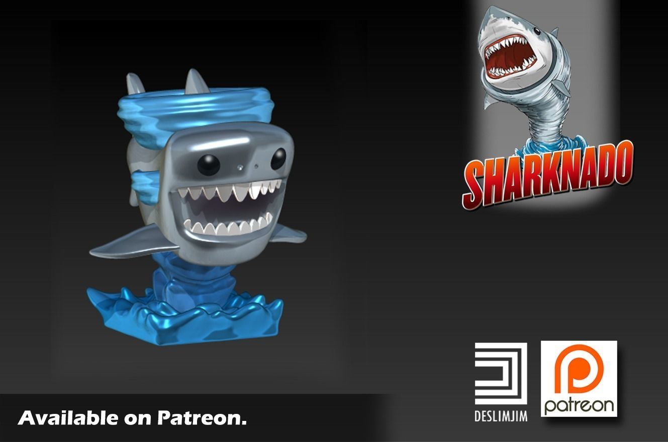Sharknado Funko Pop 3D print model_2