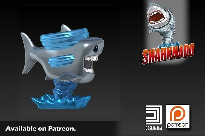 Sharknado Funko Pop 3D print model