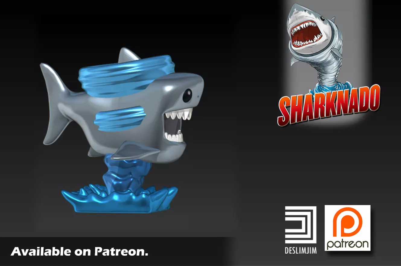 Sharknado Funko Pop 3D print model_0