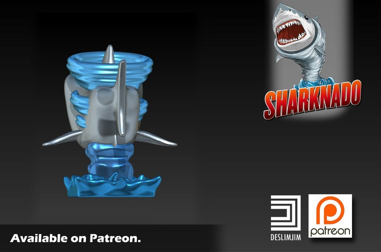 Sharknado Funko Pop 3D print model_3