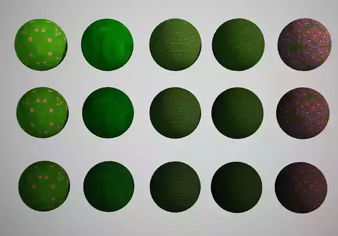 15 textures pack - grass low resolution nature pack