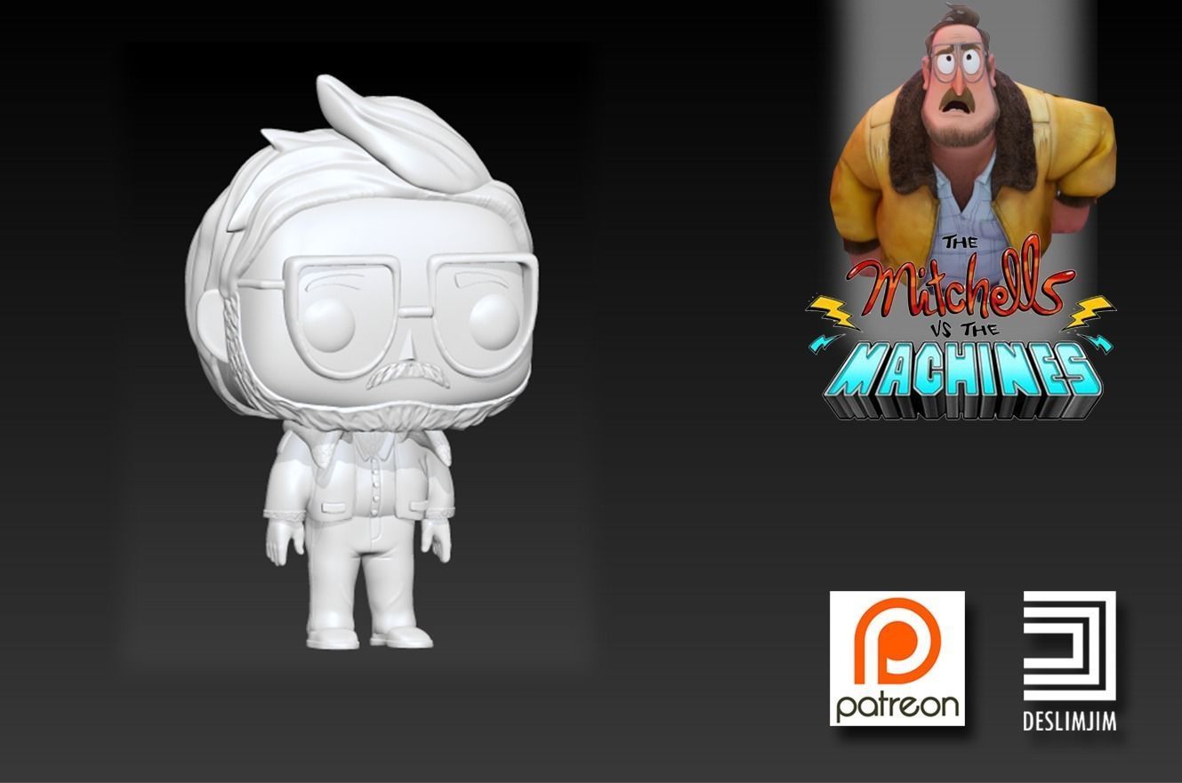 The mitchells father - Funko Pop 3D print model_1