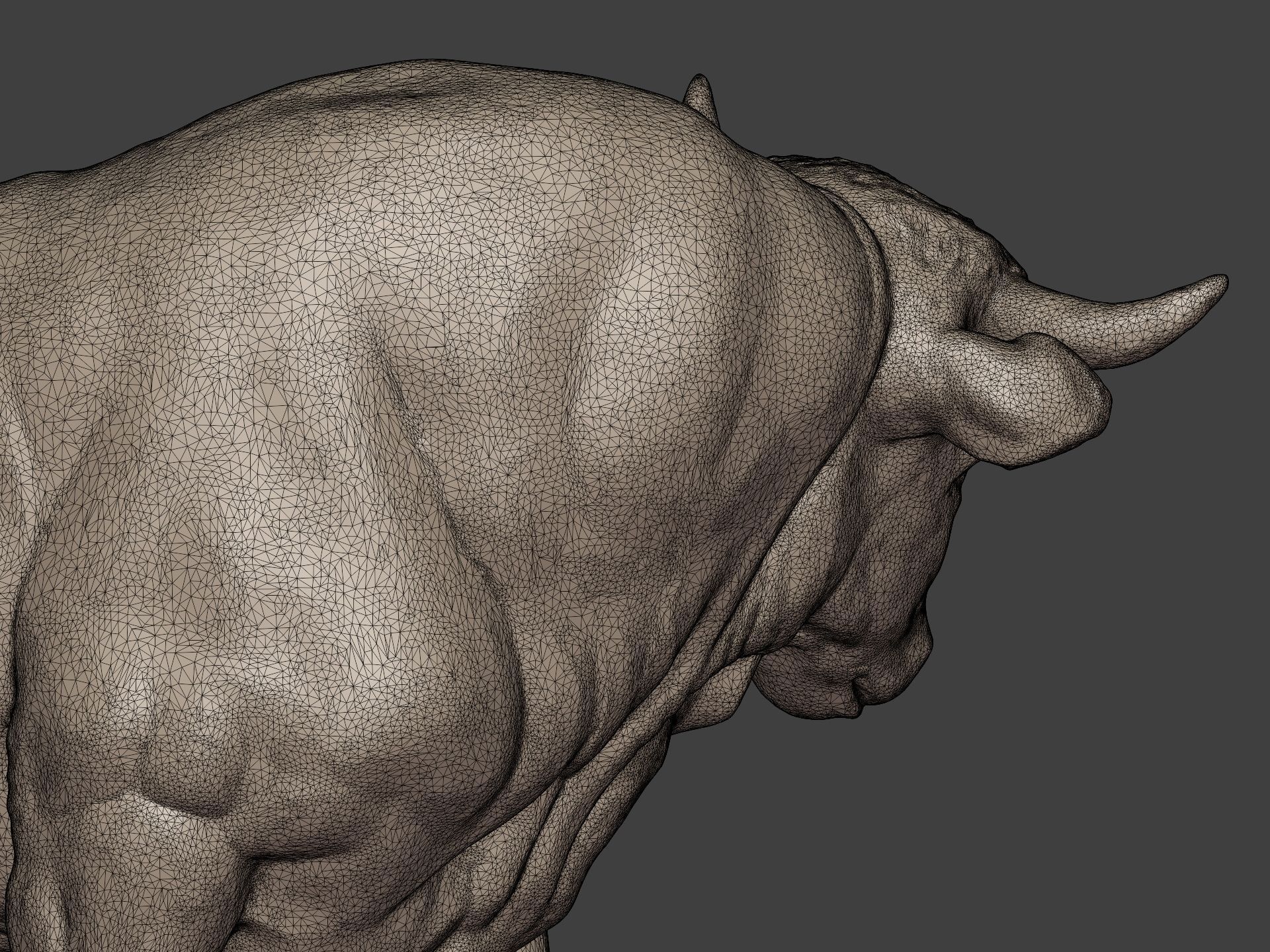  Bull Statue Ready for 3D Printing 3D print model_22