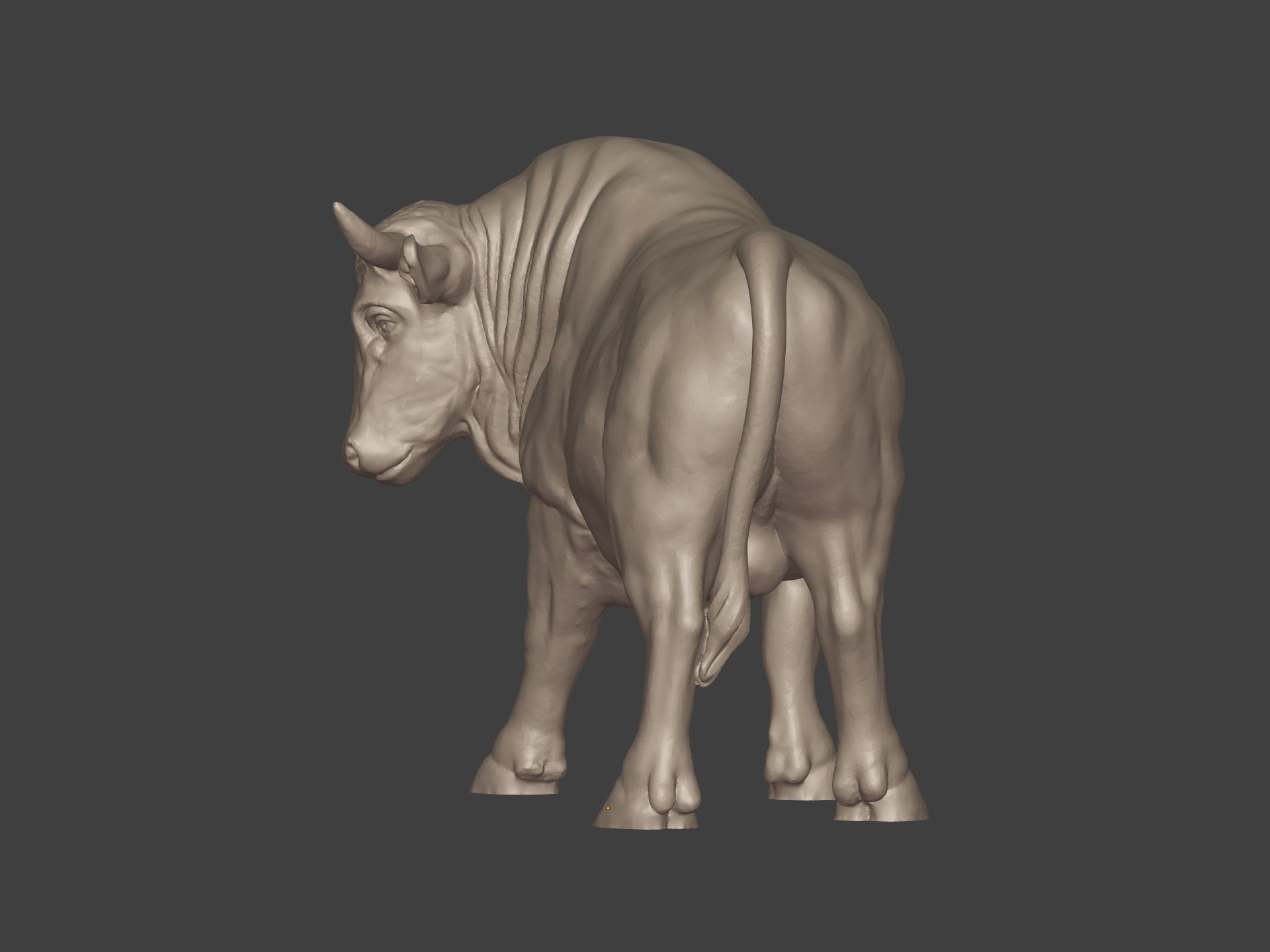  Bull Statue Ready for 3D Printing 3D print model_7