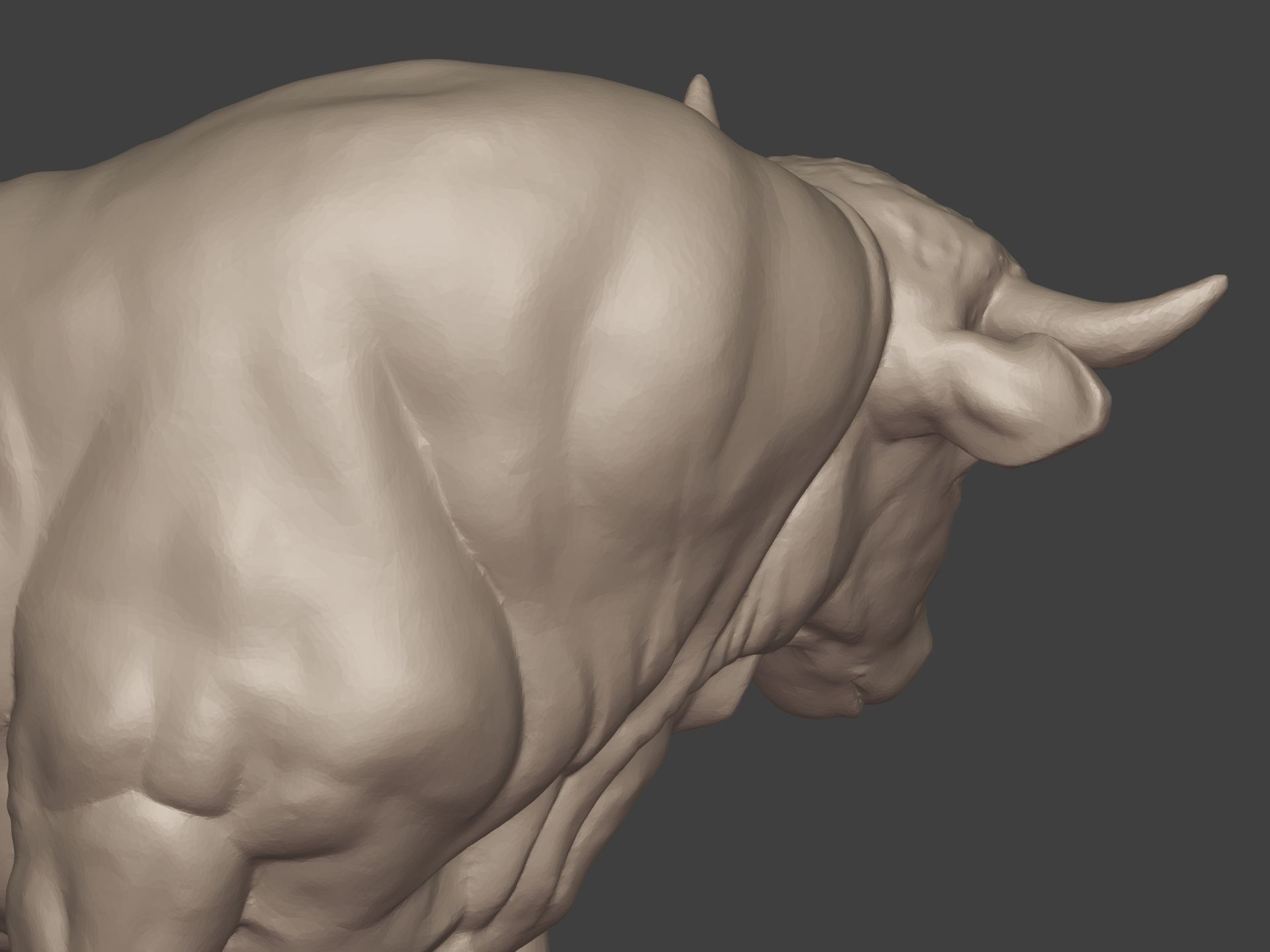  Bull Statue Ready for 3D Printing 3D print model_21