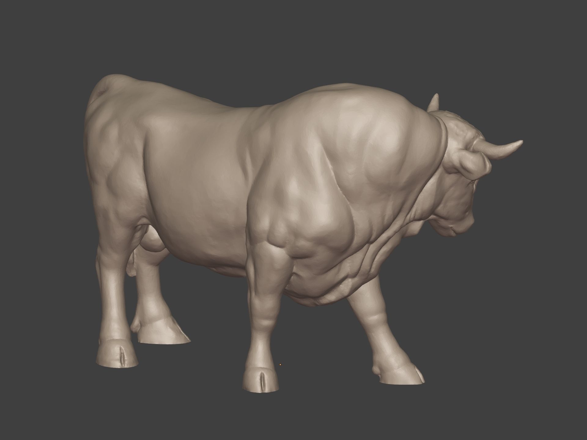  Bull Statue Ready for 3D Printing 3D print model_9