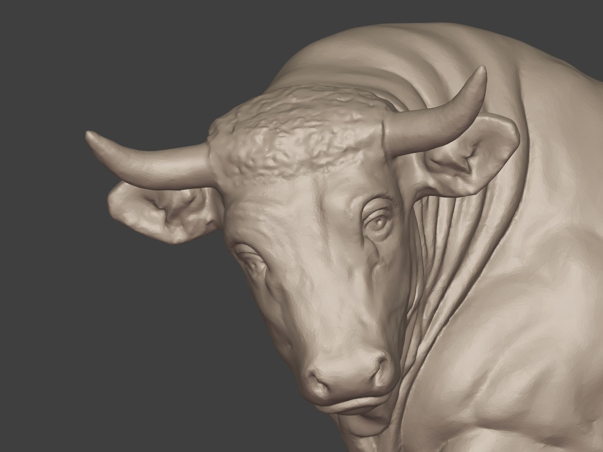  Bull Statue Ready for 3D Printing 3D print model_13