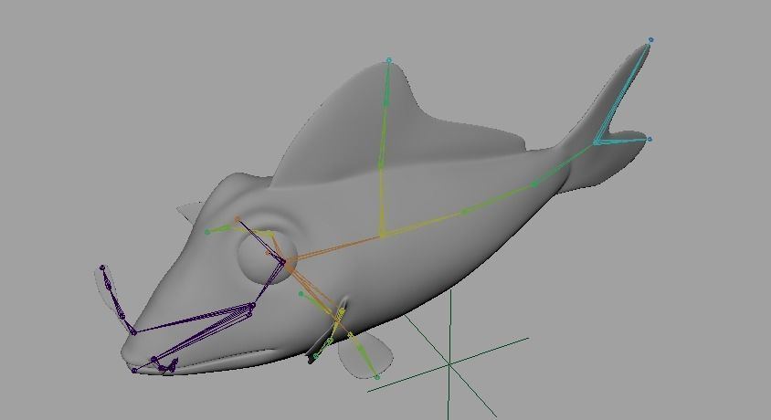 Cartoon Fish 9 Low-poly 3D model_6
