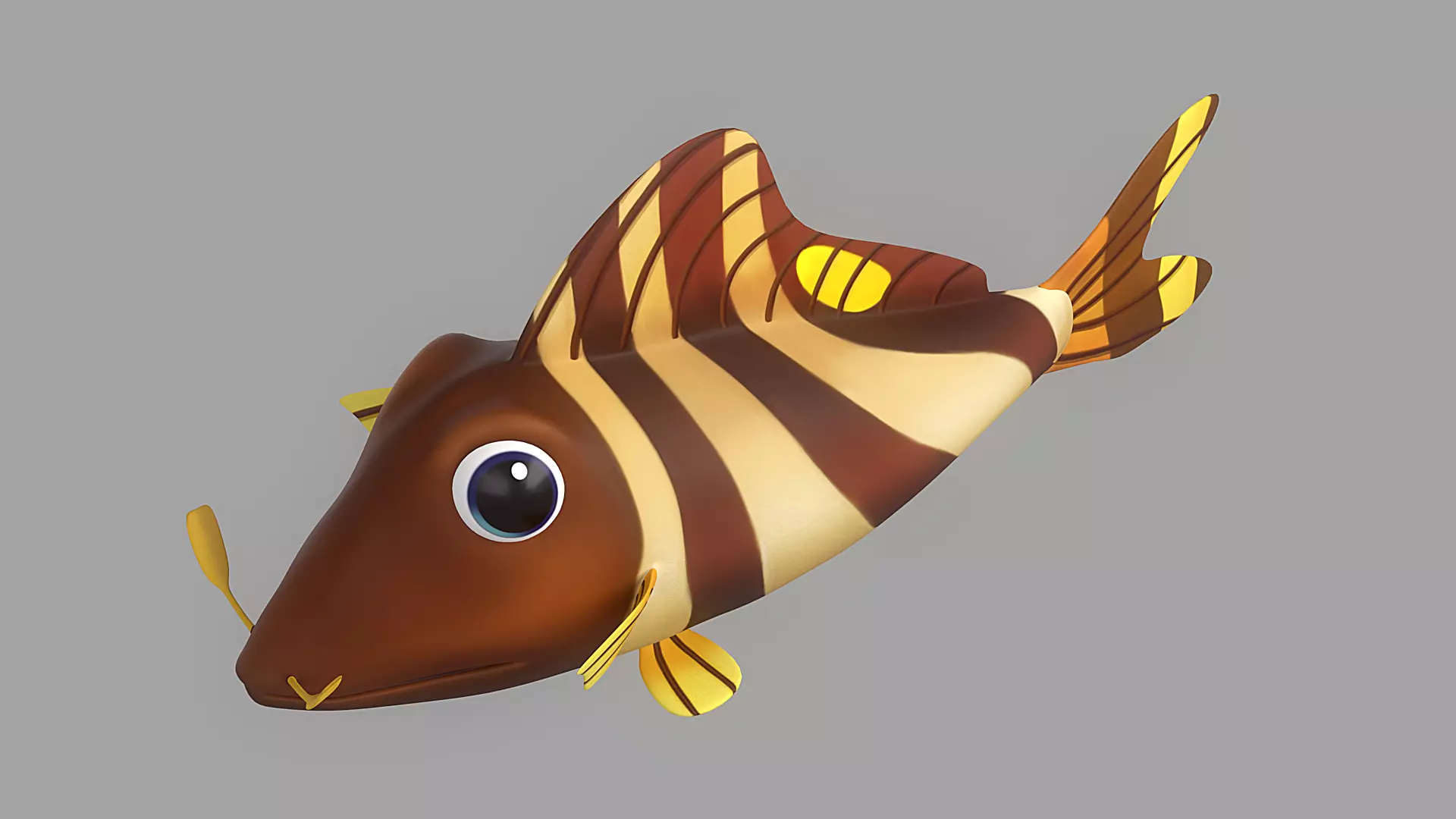 Cartoon Fish 9 Low-poly 3D model_0