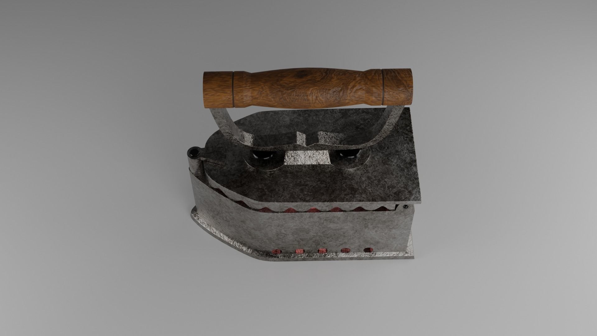 Antique iron 3D model_3