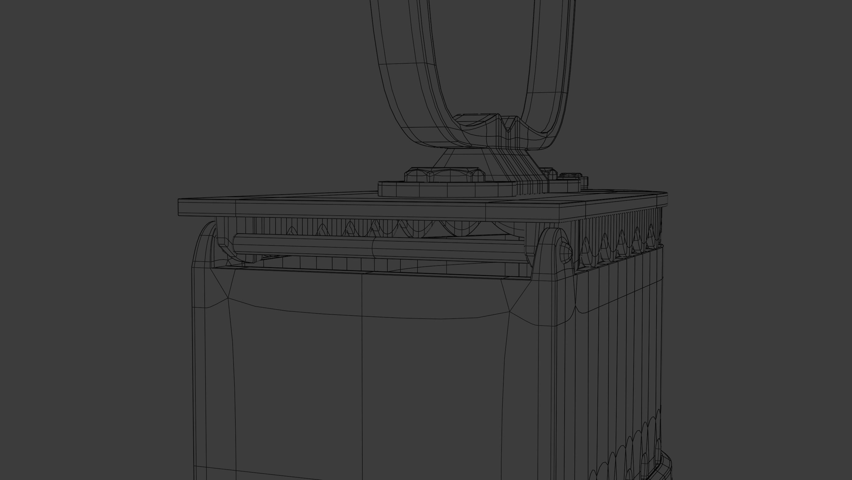 Antique iron 3D model_11