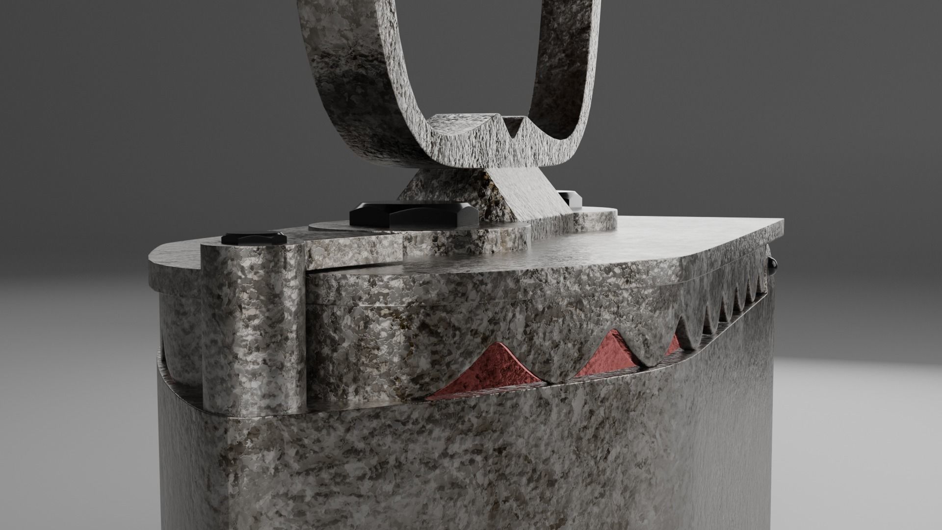 Antique iron 3D model_4