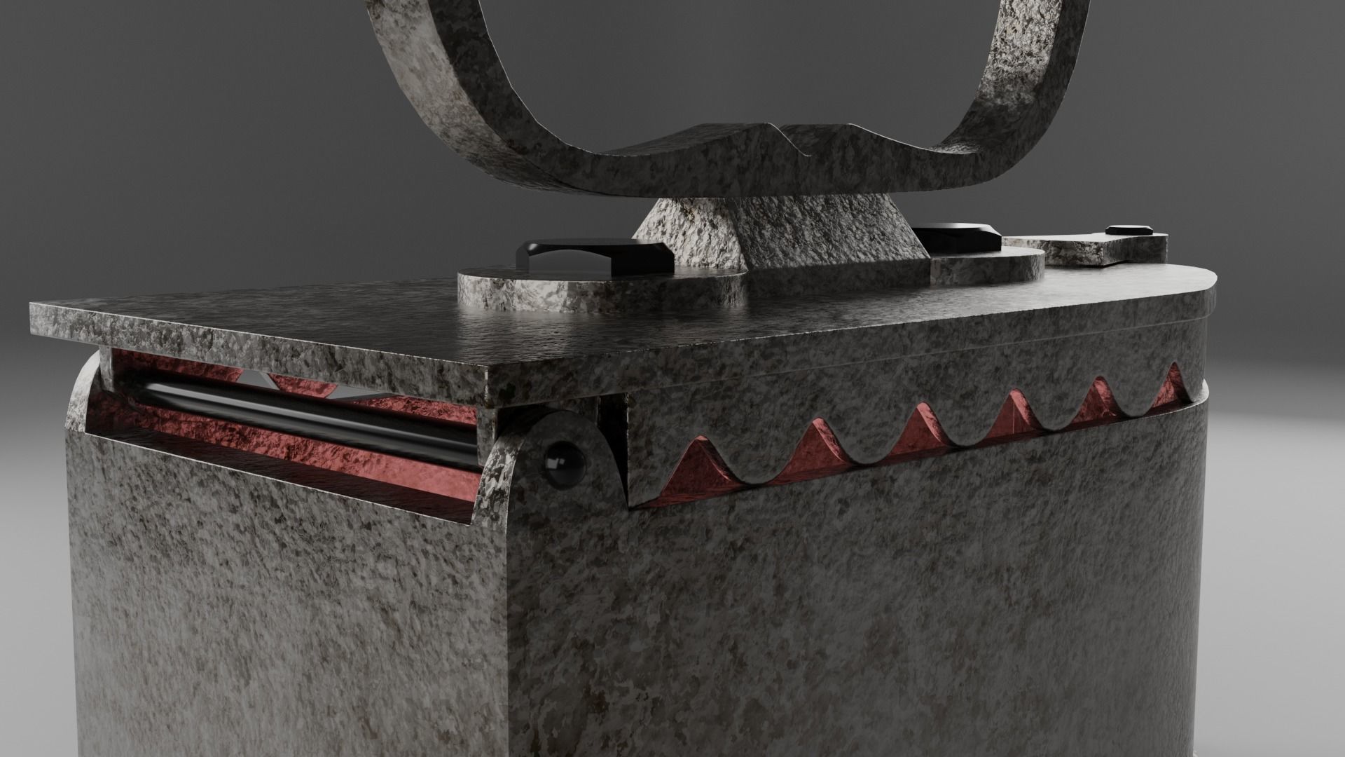 Antique iron 3D model_5