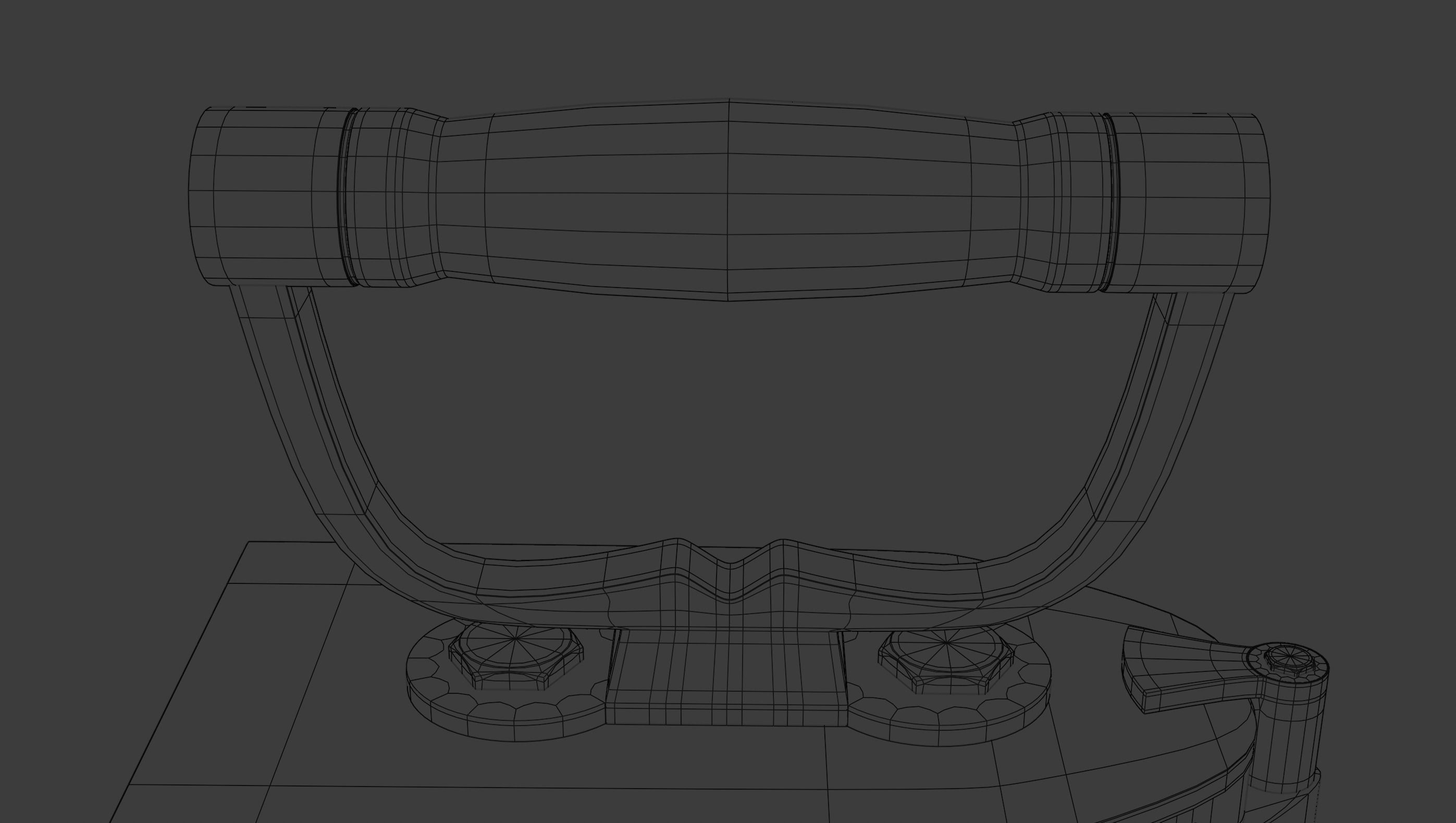 Antique iron 3D model_10