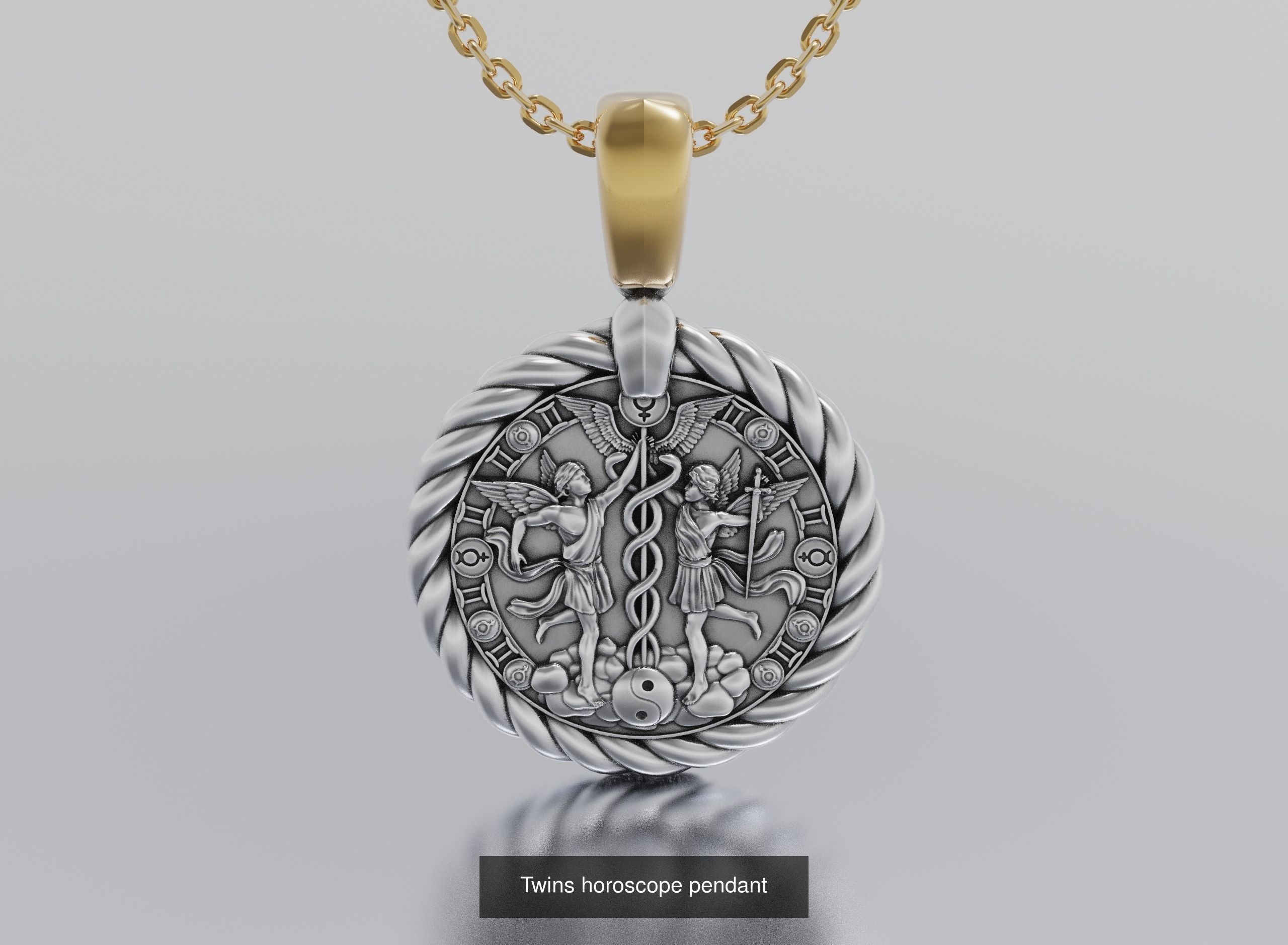horoscope pendants 3D Model Collection_13