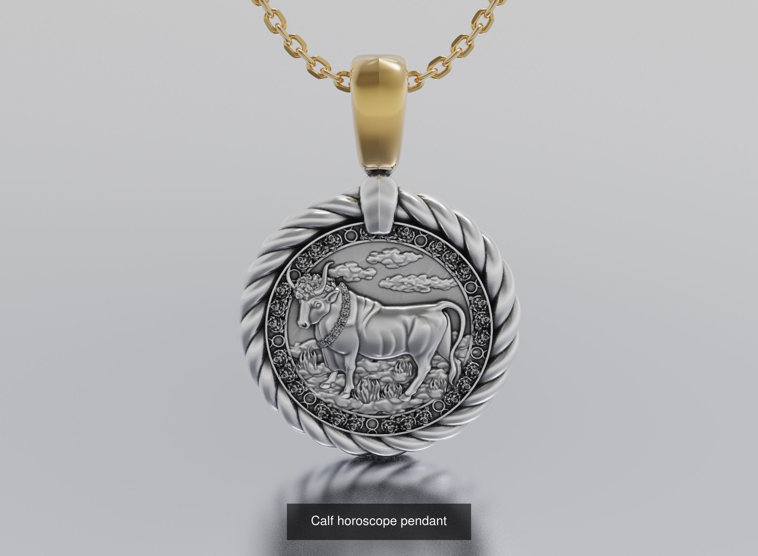 horoscope pendants 3D Model Collection_5