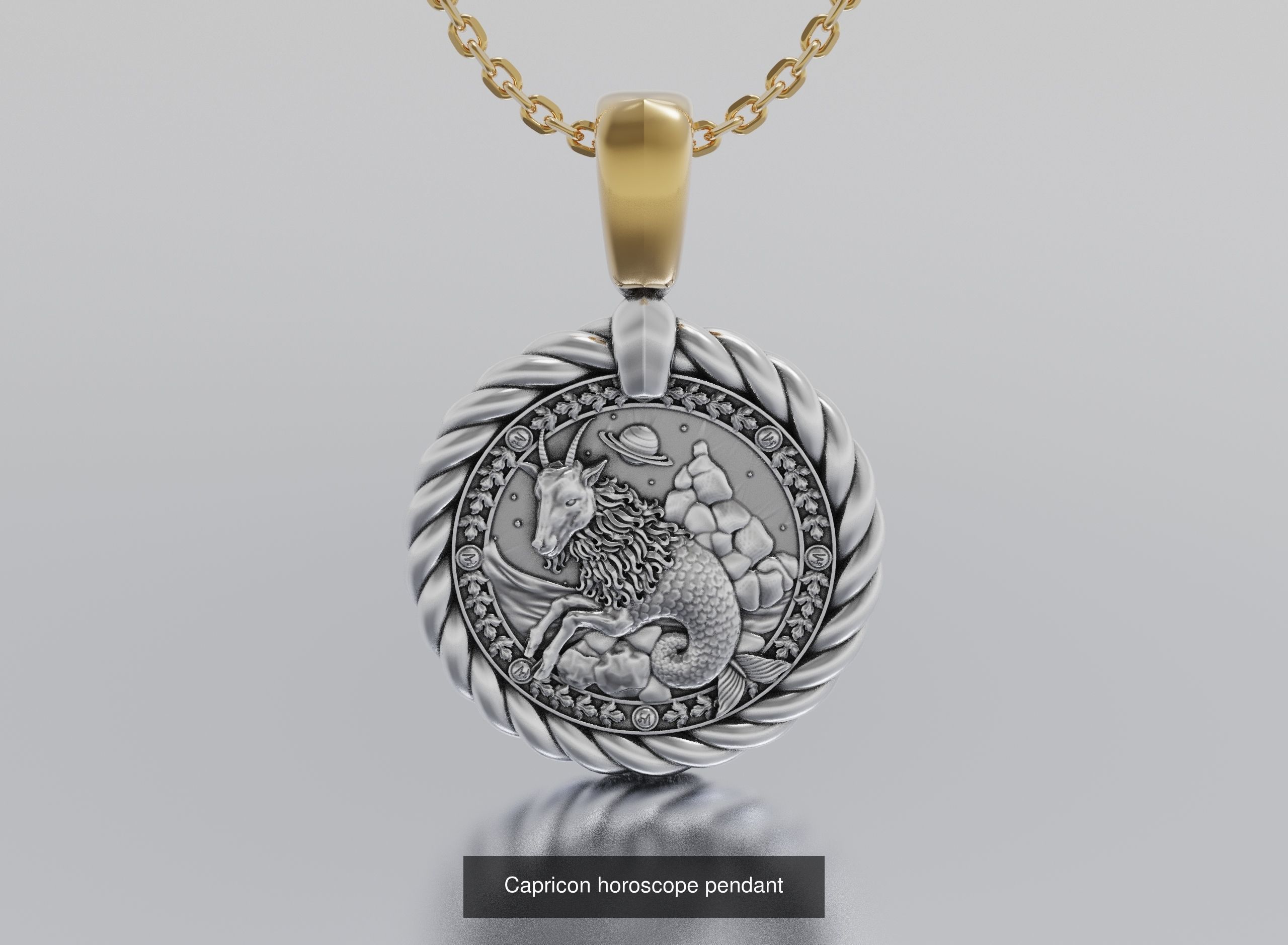 horoscope pendants 3D Model Collection_7