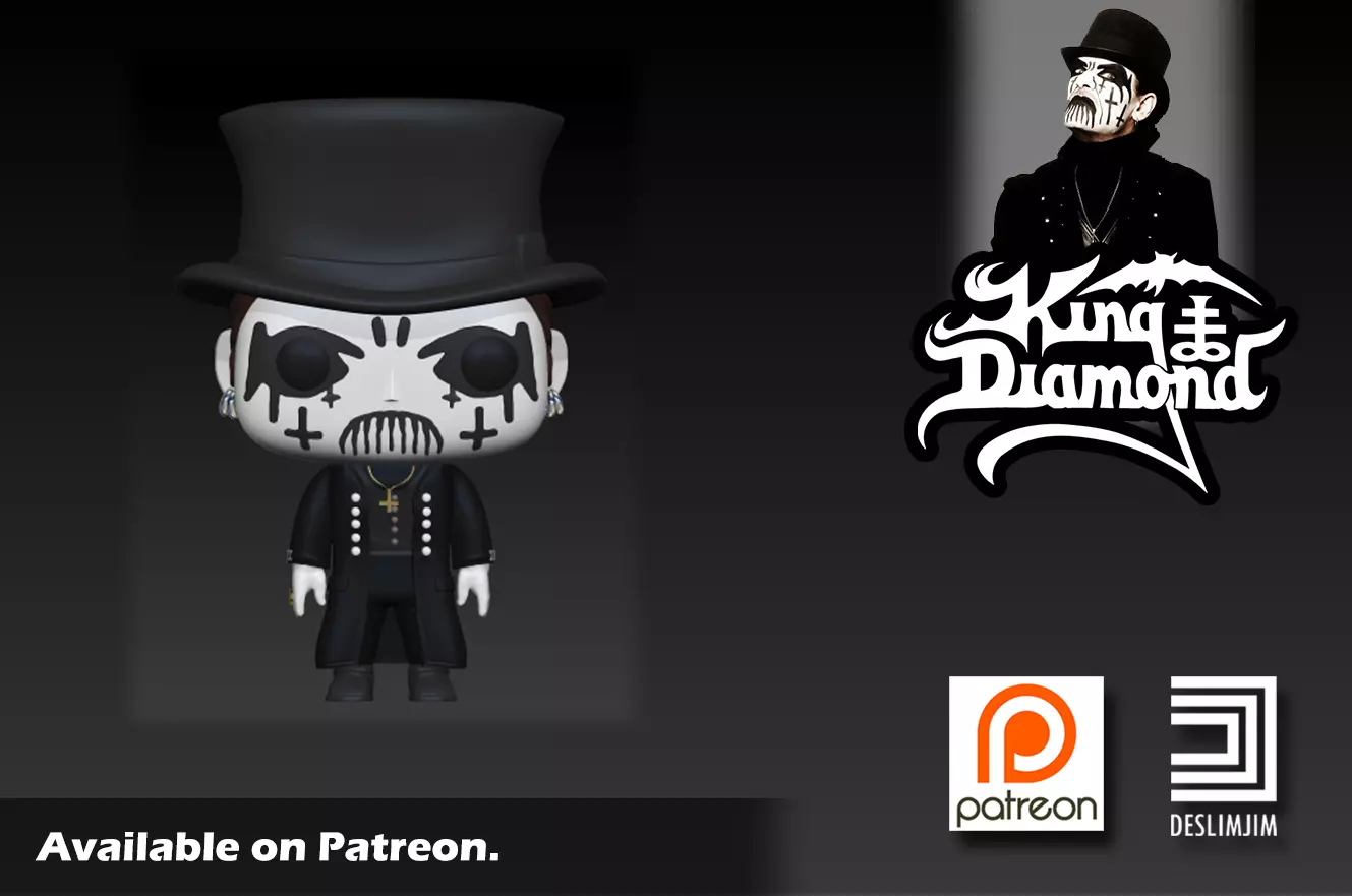 King Diamond Metal Singer Funko Pop 3D print model