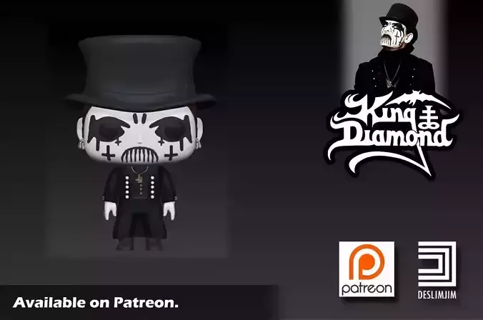King Diamond Metal Singer Funko Pop 3D print model
