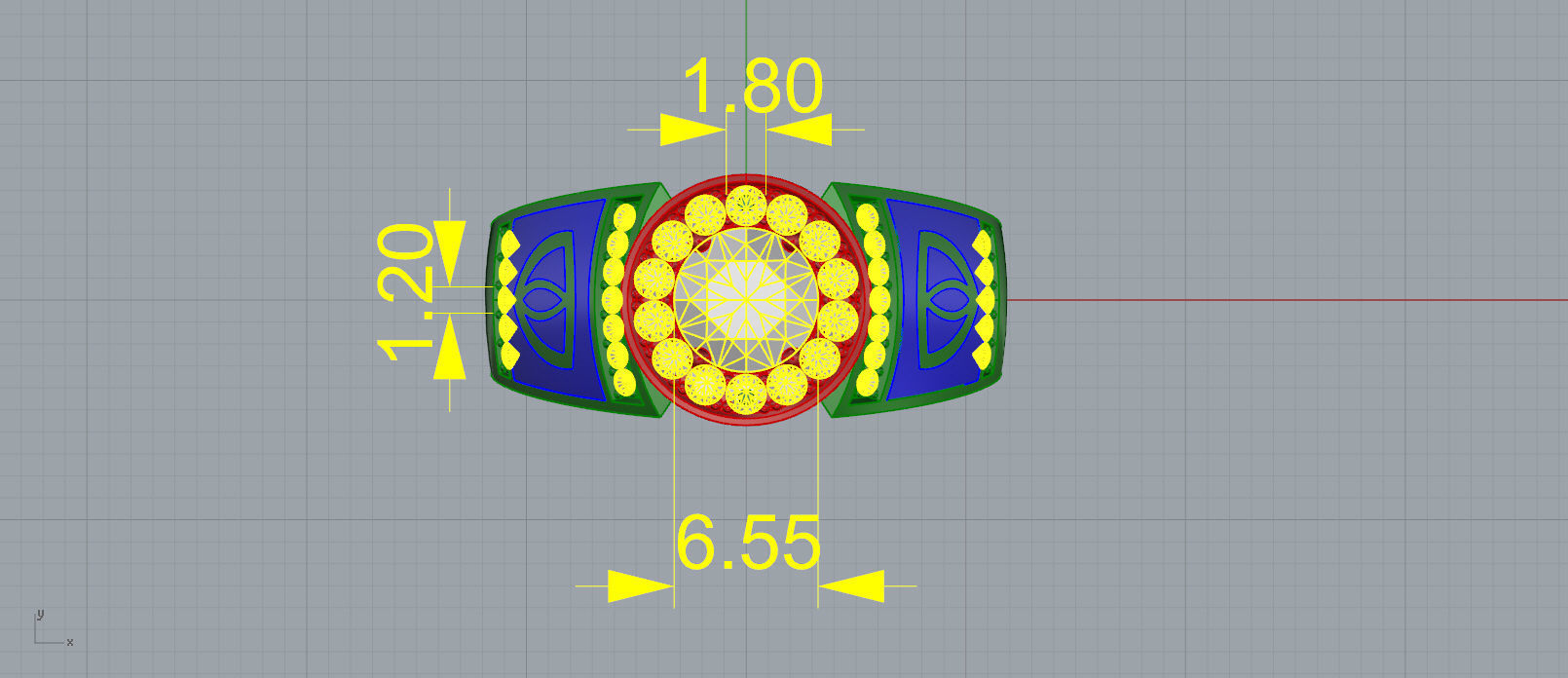 men ring 1 3D print model_5