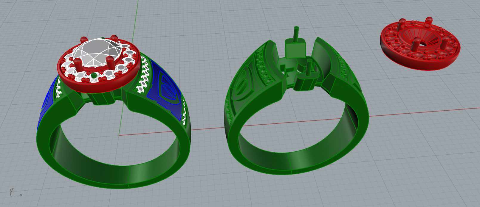 men ring 1 3D print model_4