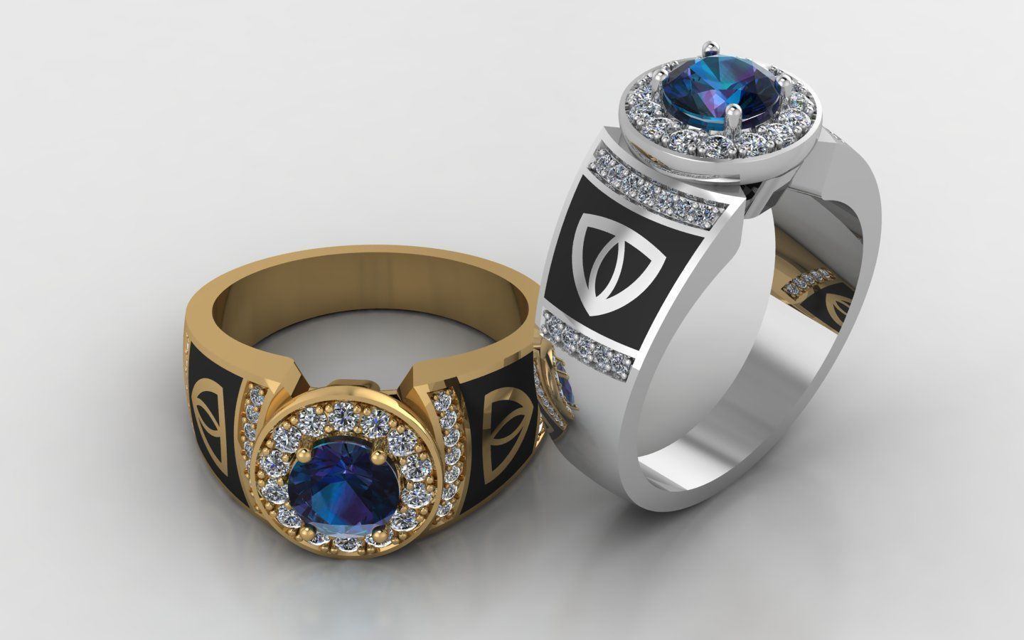 men ring 1 3D print model_2