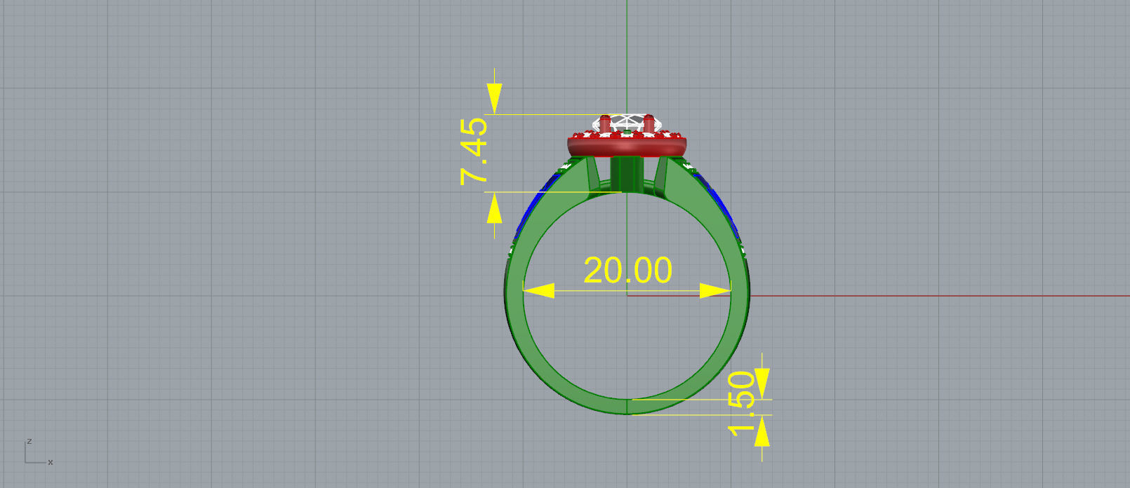 men ring 1 3D print model_6