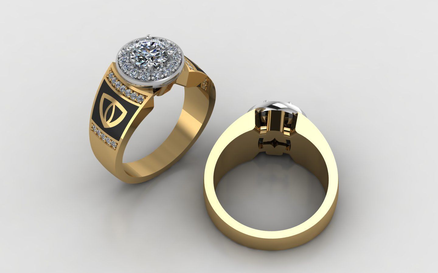 men ring 1 3D print model_3