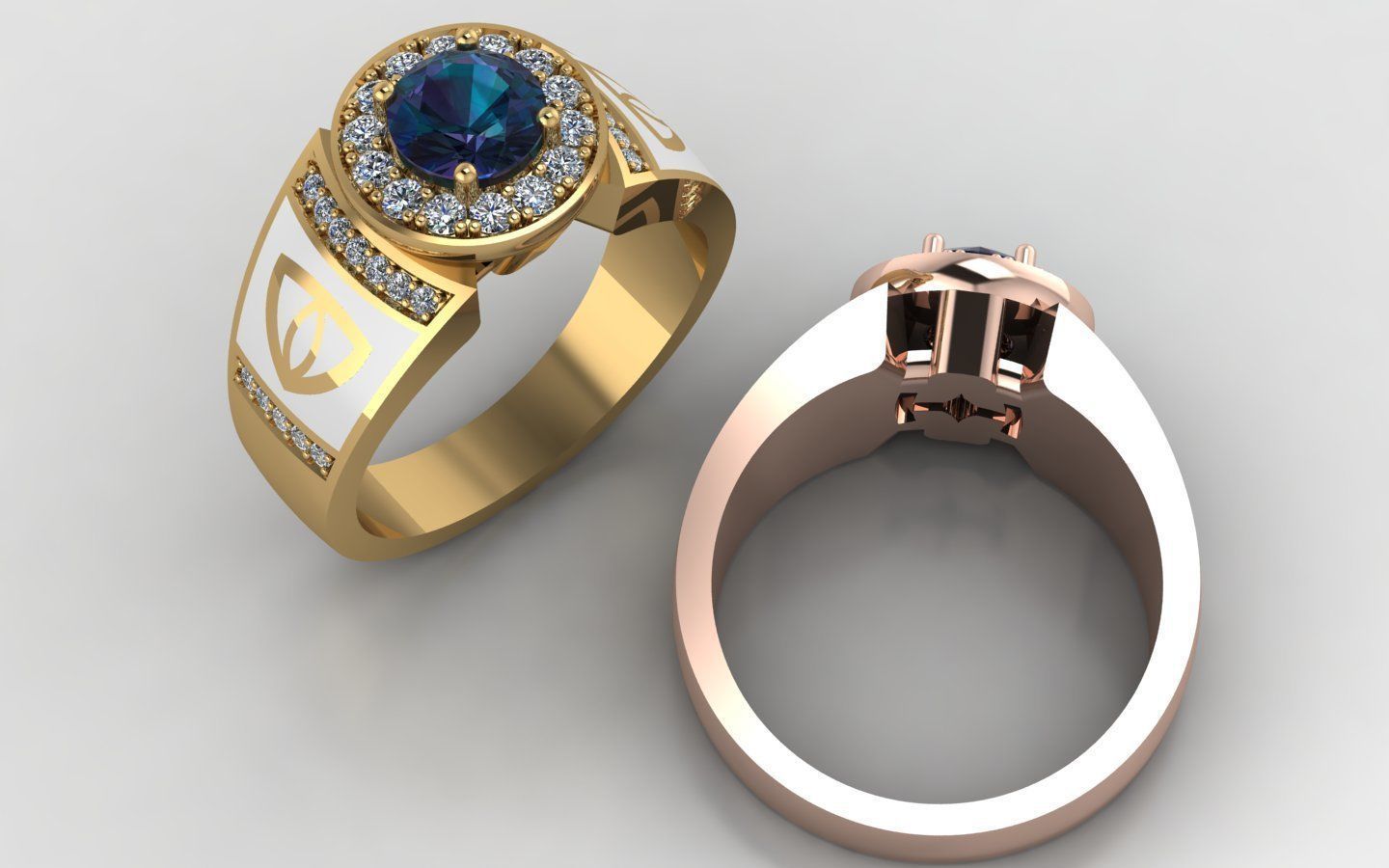 men ring 1 3D print model_1